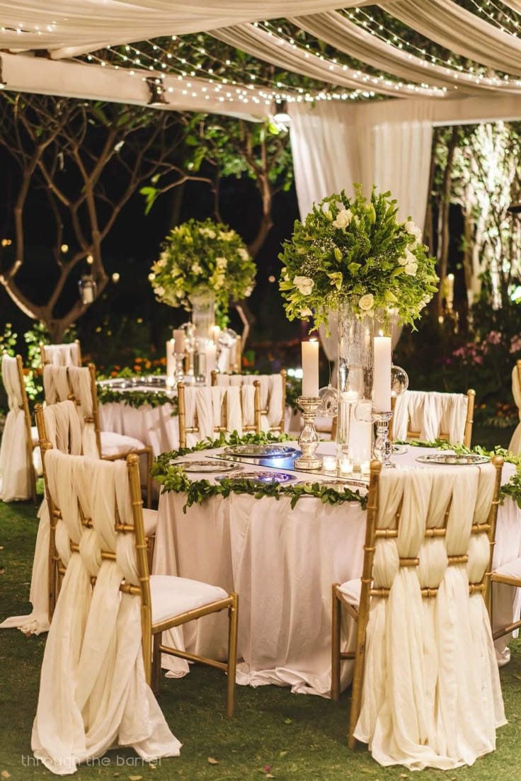 Elegant White Sangeet