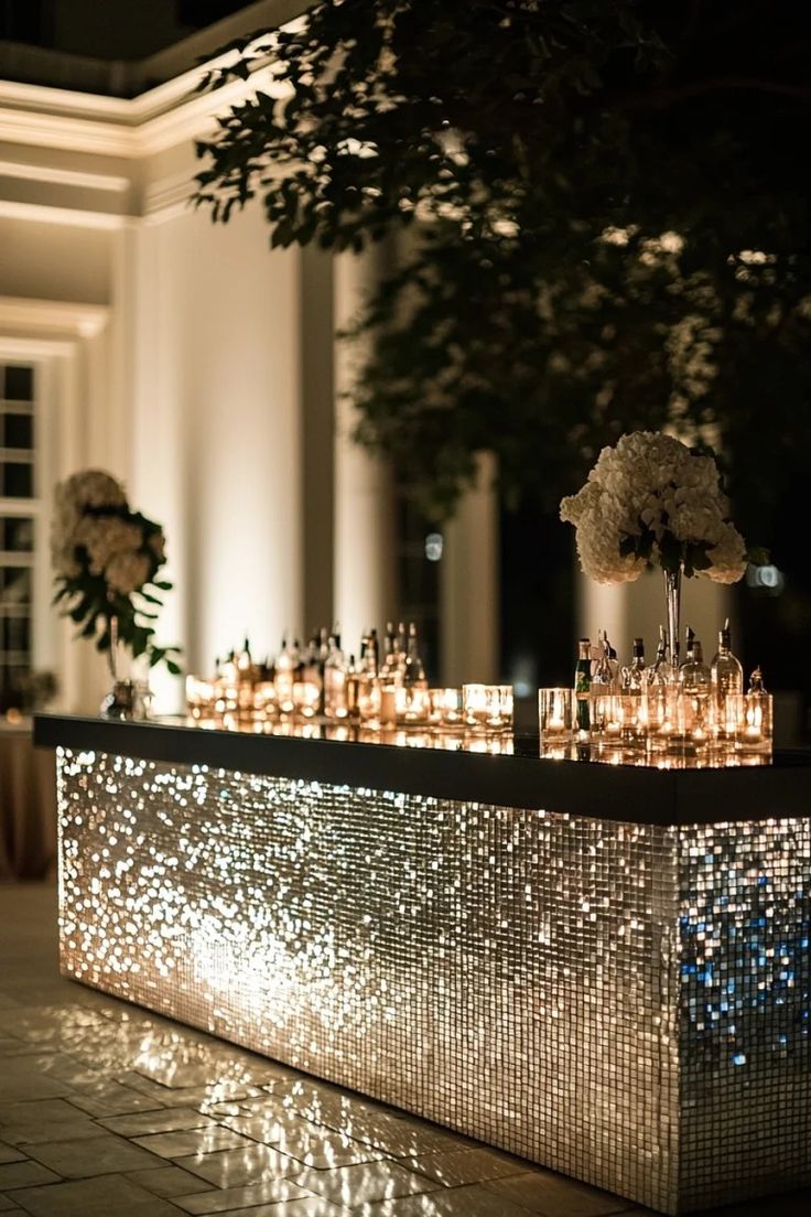 Glamorous Mirrored Bar